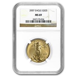 2007 1/2 oz Gold American Eagle MS-69 NGC