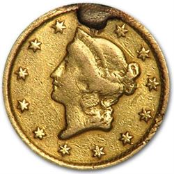 1853-O $1 Liberty Head Gold AU Details