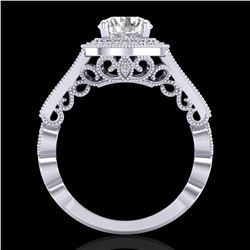1.91 ctw VS/SI Diamond Art Deco Ring 18k White Gold