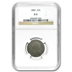 1805 Draped Bust Quarter Good-04 NGC