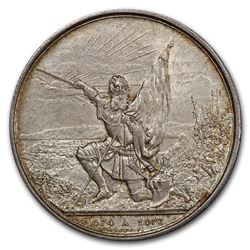 1874 Switzerland Zurich Shooting Thaler 5 Francs MS-65 PCGS