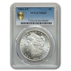 1881-CC Morgan Dollar MS-64 PCGS