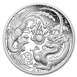 2018 Australia 1 oz Silver Proof Dragon & Phoenix