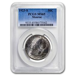1923-S Monroe Doctrine Commem Half Dollar MS-65 PCGS