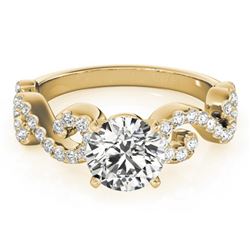 1.15 ctw Certified VS/SI Diamond Ring 14k Yellow Gold