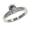 Image 2 : 1 ctw Certified VS/SI Quality Oval Diamond Solitaire Ring 10k White Gold
