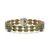 Image 1 : 17.79 ctw Tourmaline & Diamond Bracelet 14K Rose Gold