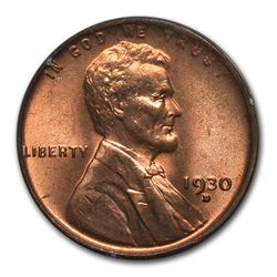 1930-D Lincoln Cent MS-65 PCGS (Red)