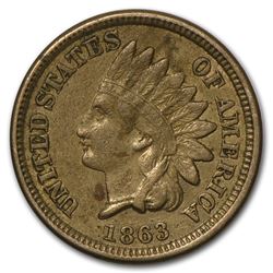 1863 Indian Head Cent VF