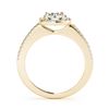 Image 2 : 1.01 ctw Certified VS/SI Diamond Solitaire Halo Ring 14k Yellow Gold