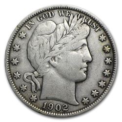 1902 Barber Half Dollar VF