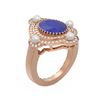 Image 1 : 4.78 ctw Sapphire & Diamond Ring 18K Rose Gold