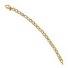 Image 2 : 14k Yellow Gold 7 mm Fancy Link Bracelet - 7.5 in.