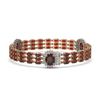 Image 2 : 26.27 ctw Garnet & Diamond Bracelet 14K Rose Gold