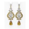 Image 1 : 11.04 ctw Canary Citrine & Diamond Earrings 18K Yellow Gold