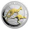 Image 1 : 2018 Australia 1 oz Silver Kangaroo Proof (Gilded)
