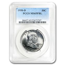 1950-D Franklin Half Dollar MS-65 PCGS (FBL)