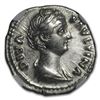 Image 1 : Roman AR Denarius Faustina Sr. (138-140/1 AD) Ch XF NGC (Vault)