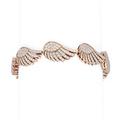 8.41 ctw Diamond Bracelet 18K Rose Gold