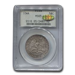 1946 Iowa Centennial Half Dollar Commem MS-65 PCGS CAC