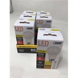 LED Non Dimmable 60W Soft White Bulbs (6)