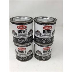 Krylon Rust Protector Gloss Enamel -Gloss Black (4 x 236ml)