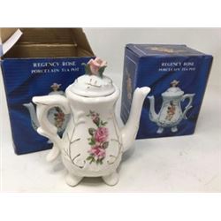 Regency Rose Porcelain Tea Pots