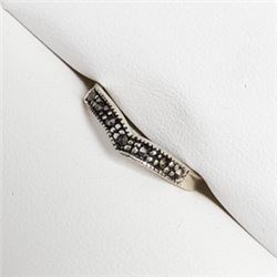 Silver Marcasite Ring (~Size 6.25), Suggested Retail Value $40
