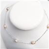 Image 1 : Silver Fresh Water Peral 18" Necklace, Suggested Retail Value $100