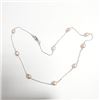 Image 2 : Silver Fresh Water Peral 18" Necklace, Suggested Retail Value $100