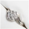 Image 1 : Silver 7 Diamond Ring (~Size 7), Suggested Retail Value $180