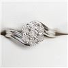 Image 2 : Silver 7 Diamond Ring (~Size 7), Suggested Retail Value $180