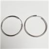 Image 1 : Silver Hoop Earrings, Suggested Retail Value $60