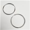 Image 2 : Silver Hoop Earrings, Suggested Retail Value $60