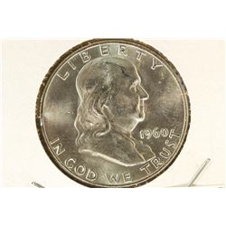 1960-D FRANKLIN HALF DOLLAR BRILLIANT UNC