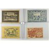 Image 1 : 4 ASSORTED GERMAN NOTGELDS 4-20 HELLERS