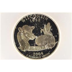 2004-S SILVER WISCONSIN QUARTER ICG PR70 DCAM