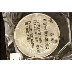 1995 AMERICAN SILVER EAGLE MS63 WITH TONING SPOT