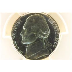 1966-SMS JEFFERSON NICKEL PCGS SP QUESTIONABLE