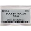 Image 3 : 2005-S SILVER ROOSEVELT DIME PCGS PR70 DCAM