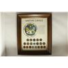 Image 1 : 10'' X 12'' FRAMED WARTIME COINAGE SET INCLUDES