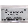 Image 3 : 1976-S TYPE II IKE DOLLAR PCGS PR69 DCAM