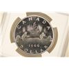 Image 2 : 1966 CANADA SILVER DOLLAR LARGE BEADS NGC PL65