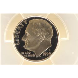 1999-S SILVER ROOSEVELT DIME PCGS PR69 DCAM