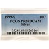 Image 3 : 1999-S SILVER ROOSEVELT DIME PCGS PR69 DCAM