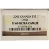 Image 3 : 2005 CANADA SILVER $2 LYNX NGC PF69 ULTRA CAMEO