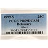 Image 3 : 1999-S SILVER DELAWARE QUARTER PCGS PR69 DCAM