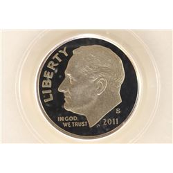 2011-S ROOSEVELT DIME PCGS PR69 DCAM