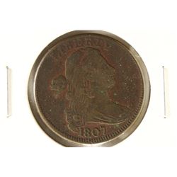 1807 US LARGE CENT LARGE FRACTION VERY FINE