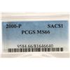 Image 3 : 2000-P SACAGAWEA DOLLAR PCGS MS66